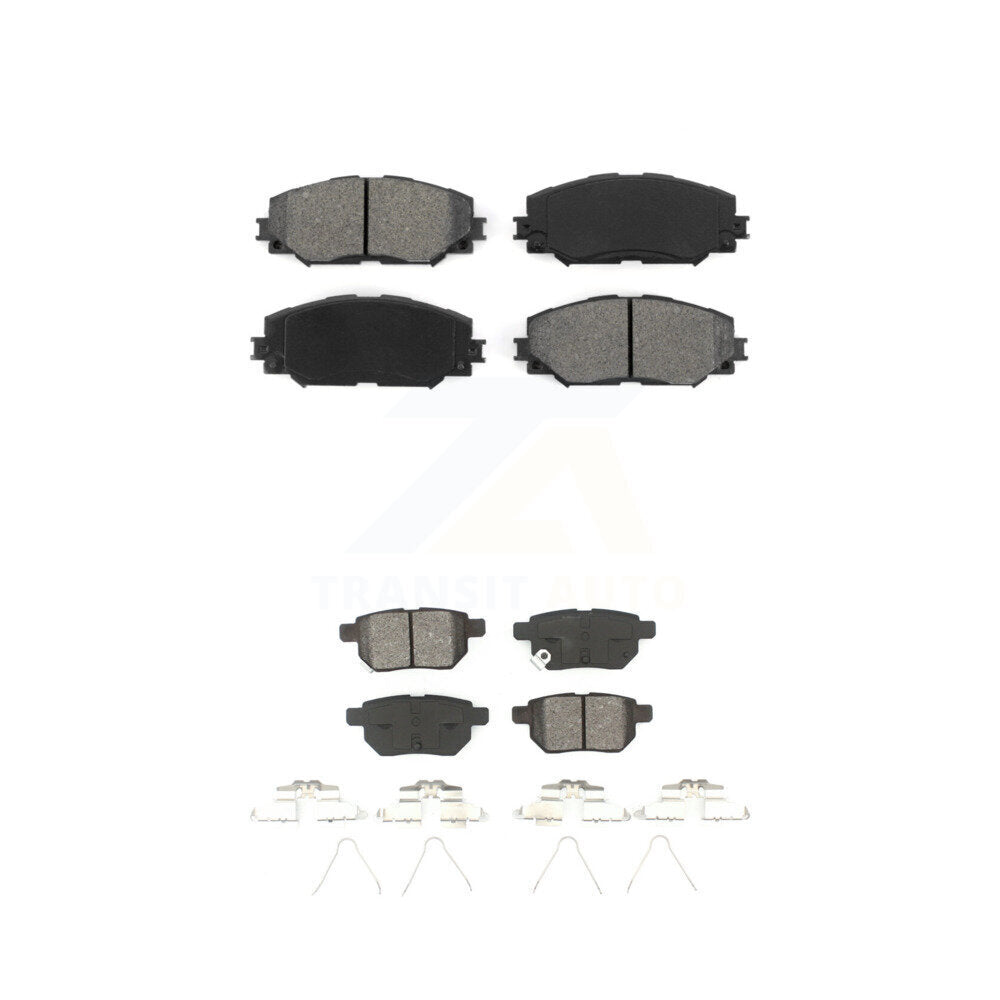 Semi-Metallic Brake Pad Front Rear Kit For Toyota Corolla Matrix Pontiac Vibe xB