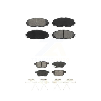 Semi-Metallic Brake Pad Front Rear Kit For Toyota Corolla Matrix Pontiac Vibe xB