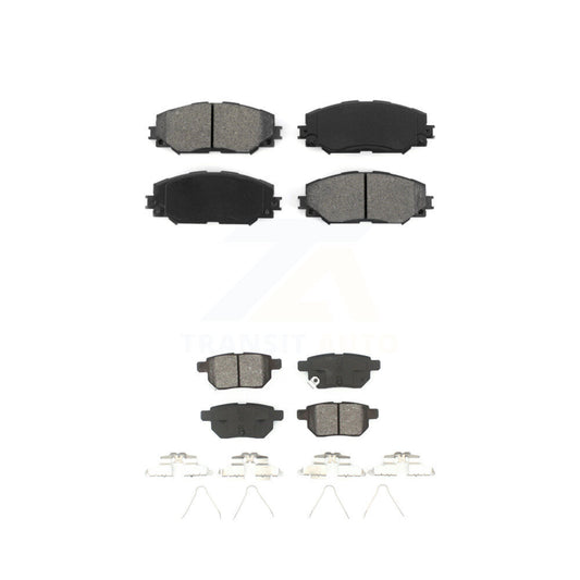 Semi-Metallic Brake Pad Front Rear Kit For Toyota Corolla Matrix Pontiac Vibe xB
