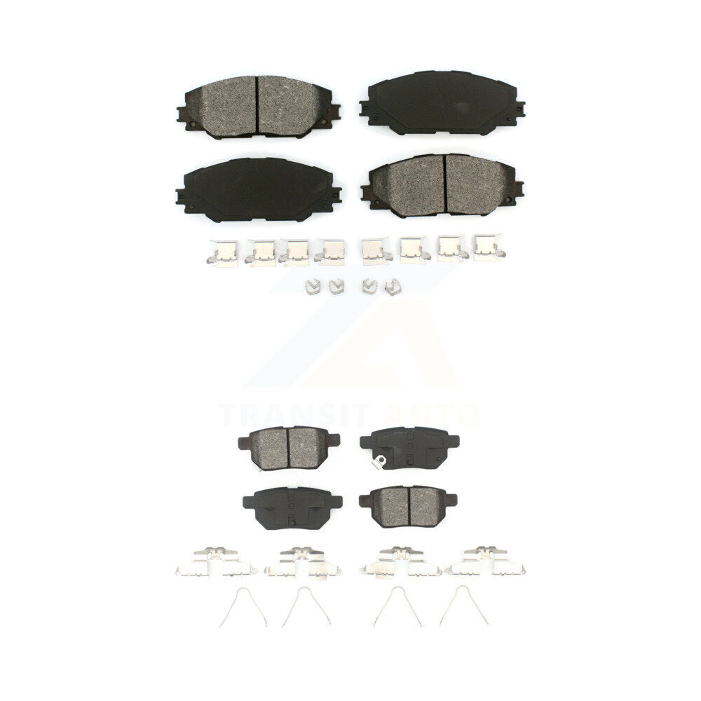 Semi-Metallic Brake Pads Front Rear Kit For Toyota Matrix Pontiac Vibe Scion iM
