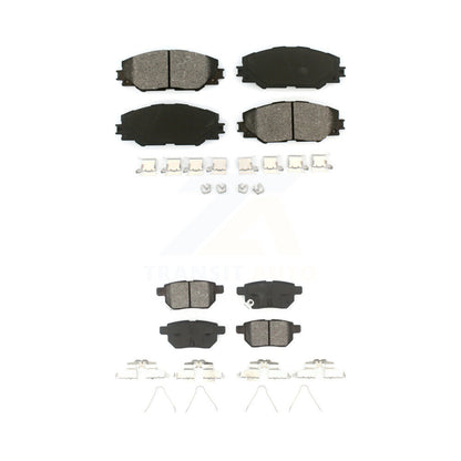 Semi-Metallic Brake Pads Front Rear Kit For Toyota Matrix Pontiac Vibe Scion iM