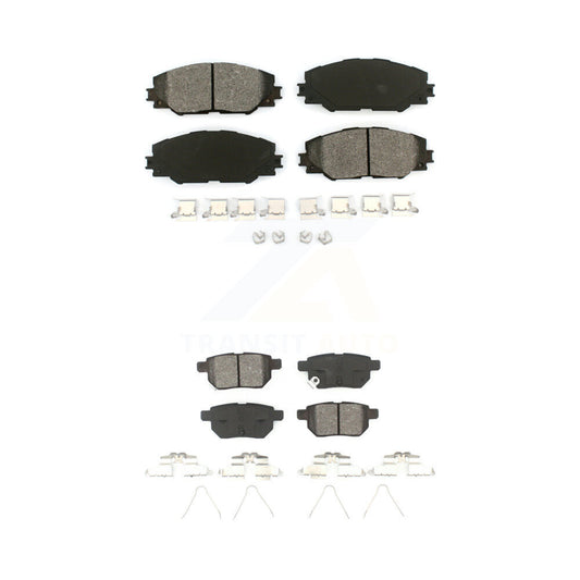 Semi-Metallic Brake Pads Front Rear Kit For Toyota Matrix Pontiac Vibe Scion iM