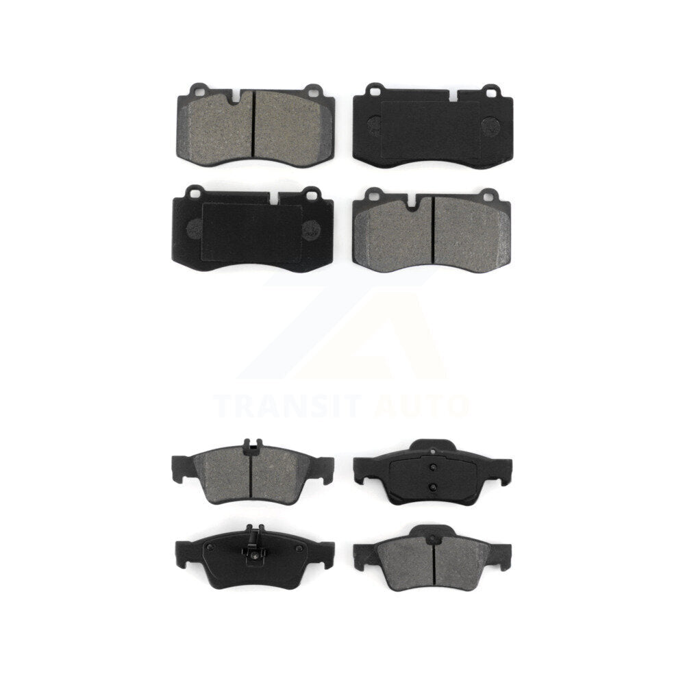 Semi-Metallic Brake Pads Front Rear Kit For Mercedes-Benz S550 SL550 S450 S350