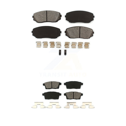 Semi-Metallic Brake Pad Front Rear Kit For Mazda Ford Edge CX-7 CX-9 Lincoln MKX