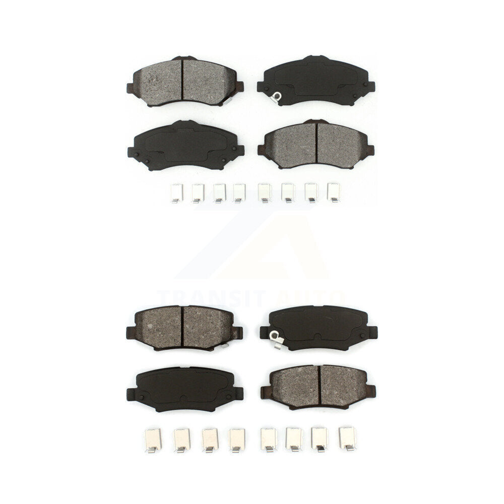 Semi-Metallic Brake Pads Front Rear Kit For Jeep Wrangler Liberty JK Dodge Nitro