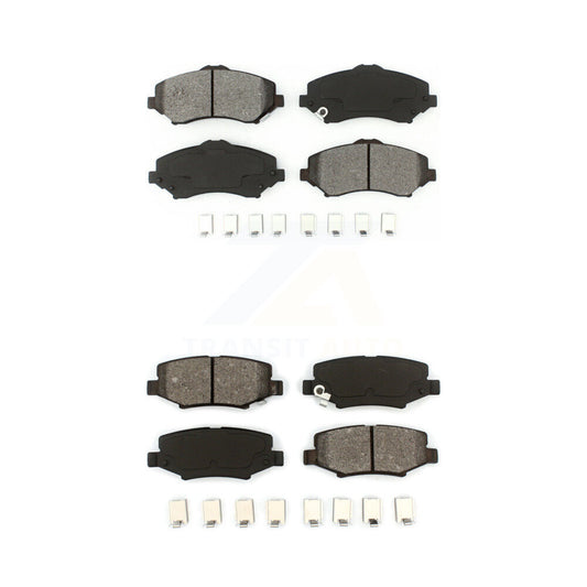Semi-Metallic Brake Pads Front Rear Kit For Jeep Wrangler Liberty JK Dodge Nitro
