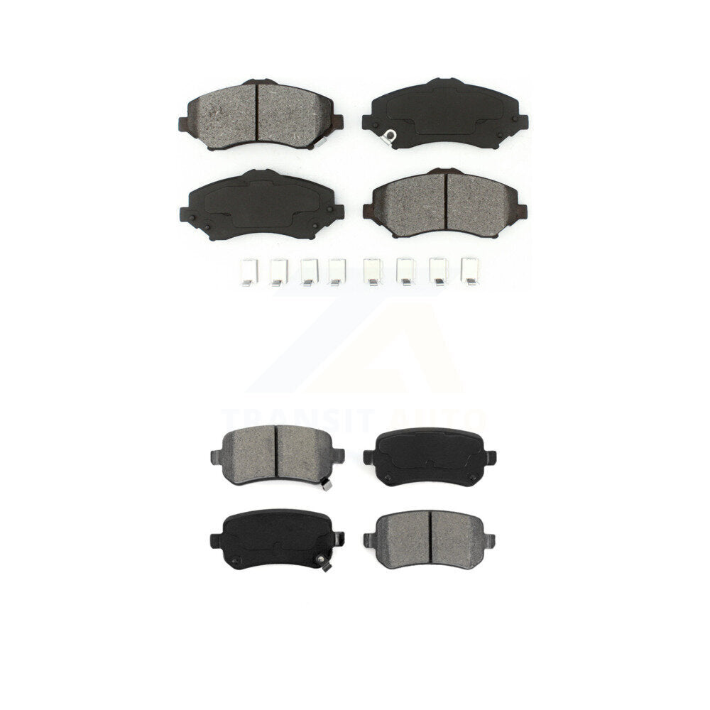 Semi-Metallic Brake Pads Front Rear Kit For Dodge Grand Caravan Journey Chrysler