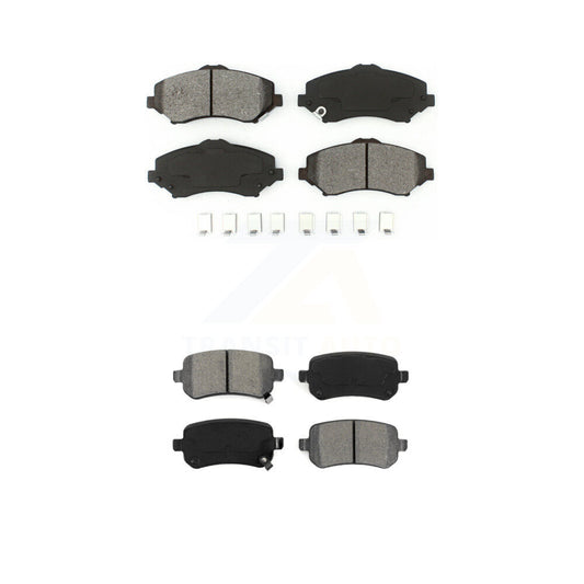 Semi-Metallic Brake Pads Front Rear Kit For Dodge Grand Caravan Journey Chrysler