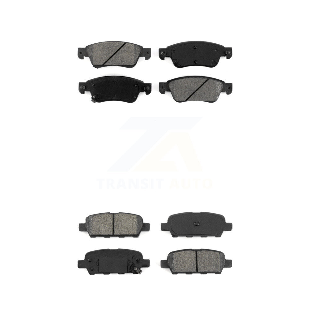 Semi-Metallic Brake Pads Front Rear Kit For INFINITI G35 Q60