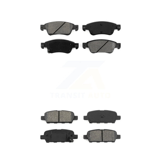 Semi-Metallic Brake Pads Front Rear Kit For INFINITI G35 Q60