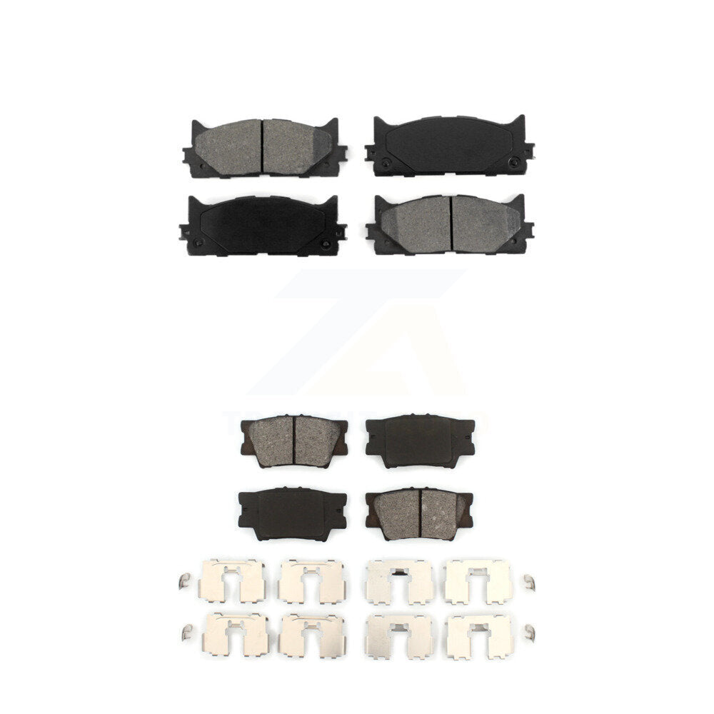 Semi-Metallic Brake Pads Front Rear Kit For Toyota Camry Lexus ES350 Avalon