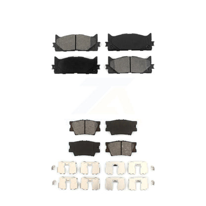 Semi-Metallic Brake Pads Front Rear Kit For Toyota Camry Lexus ES350 Avalon
