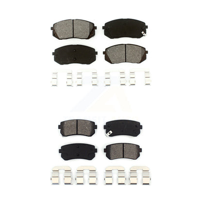 Semi-Metallic Brake Pads Front Rear Kit For Hyundai Tucson Kia Sportage Cadenza