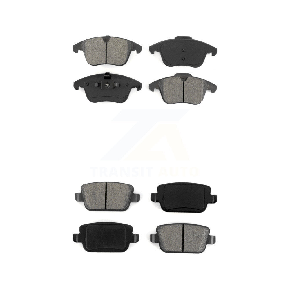 Semi-Metallic Brake Pads Front Rear Kit For Land Rover LR2 Volvo S80