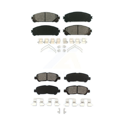 Semi-Metallic Brake Pads Front Rear Kit For Toyota Highlander