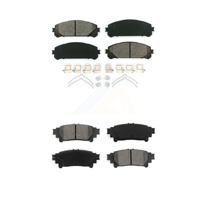 Semi-Metallic Brake Pads Front Rear Kit For Toyota Sienna Highlander Lexus RX350