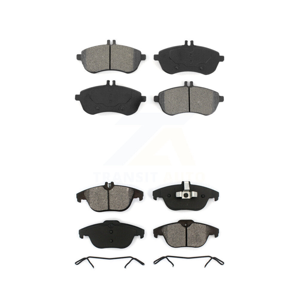 Semi-Metallic Brake Pads Front Rear Kit For Mercedes-Benz C300 C250 C230