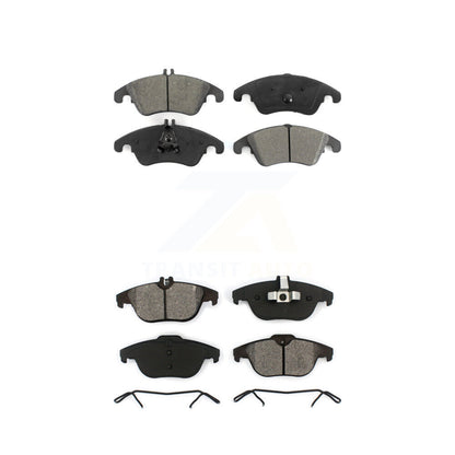 Semi-Metallic Brake Pads Front Rear Kit For Mercedes-Benz C300 E350 C350 C250