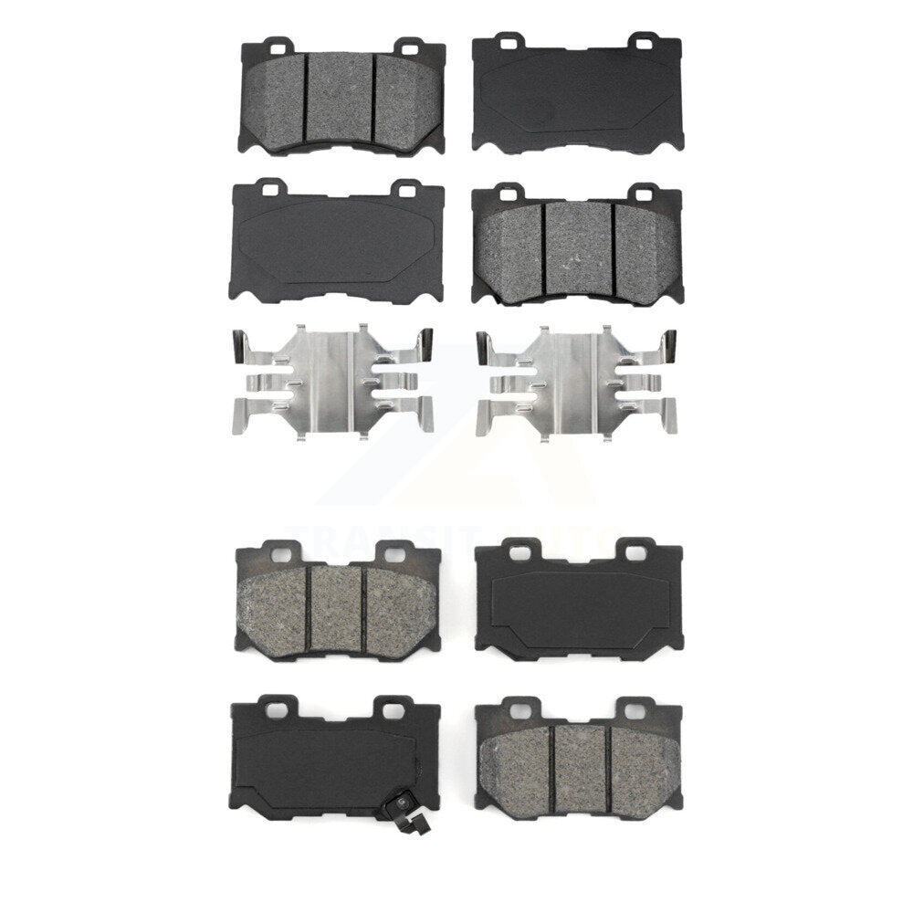 Semi-Metallic Brake Pads Front Rear Kit For INFINITI G37 FX50