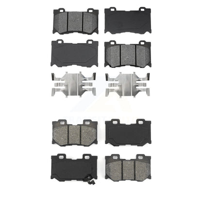Semi-Metallic Brake Pads Front Rear Kit For INFINITI G37 FX50