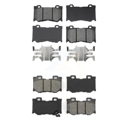 Semi-Metallic Brake Pads Front Rear Kit For INFINITI G37 FX50