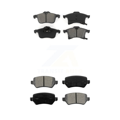 Semi-Metallic Brake Pads Front Rear Kit For 2008-2009 Saturn Astra