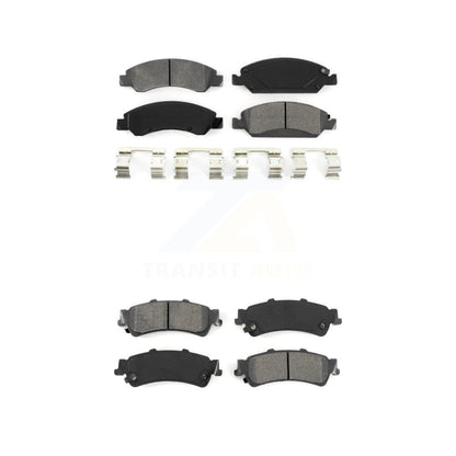 Semi-Metallic Brake Pads Front Rear Kit For Chevrolet GMC Silverado 1500 Sierra