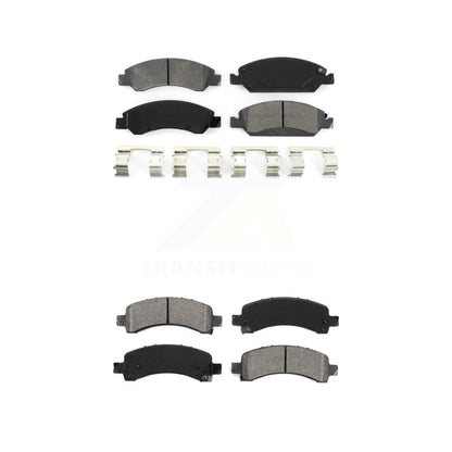 Semi-Metallic Brake Pads Front Rear Kit For Chevrolet Express 1500 GMC Savana