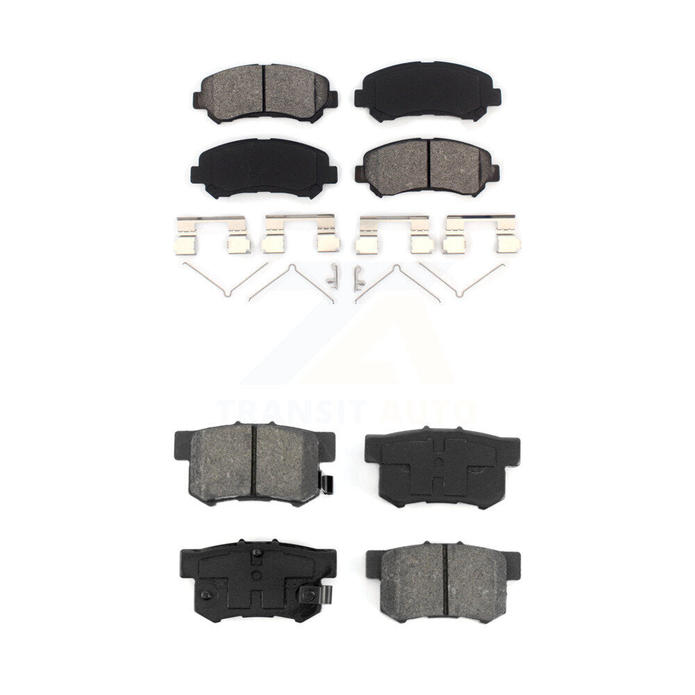 Semi-Metallic Brake Pads Front Rear Kit For 2010-2013 Suzuki Kizashi