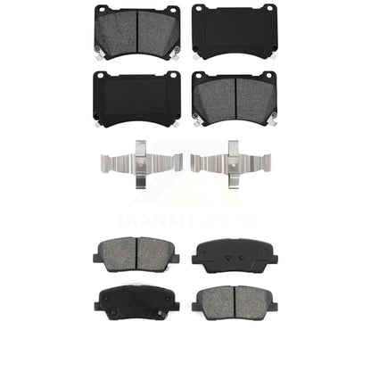 Semi-Metallic Brake Pads Front Rear Kit For Hyundai Genesis Equus
