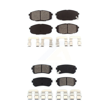 Semi-Metallic Brake Pad Front Rear Kit For Hyundai Elantra Kia Forte Koup Forte5