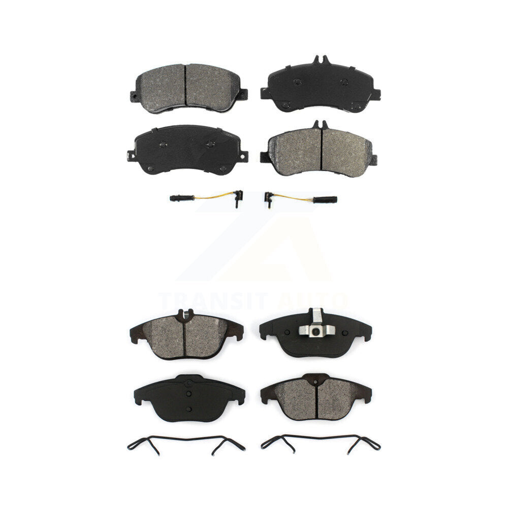 Semi-Metallic Brake Pads Front Rear Kit For Mercedes-Benz GLK350 GLK250