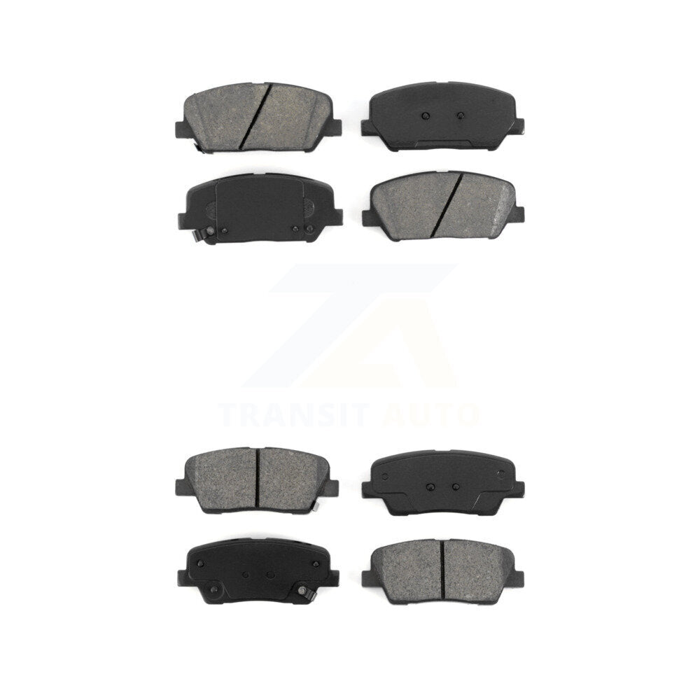 Semi-Metallic Brake Pads Front Rear Kit For Hyundai Genesis Coupe