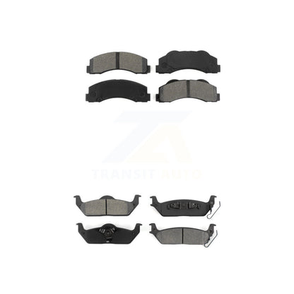 Semi-Metallic Brake Pads Front Rear Kit For 2010-2011 Ford F-150
