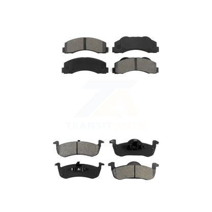 Semi-Metallic Brake Pads Front Rear Kit For Ford Expedition Lincoln Navigator