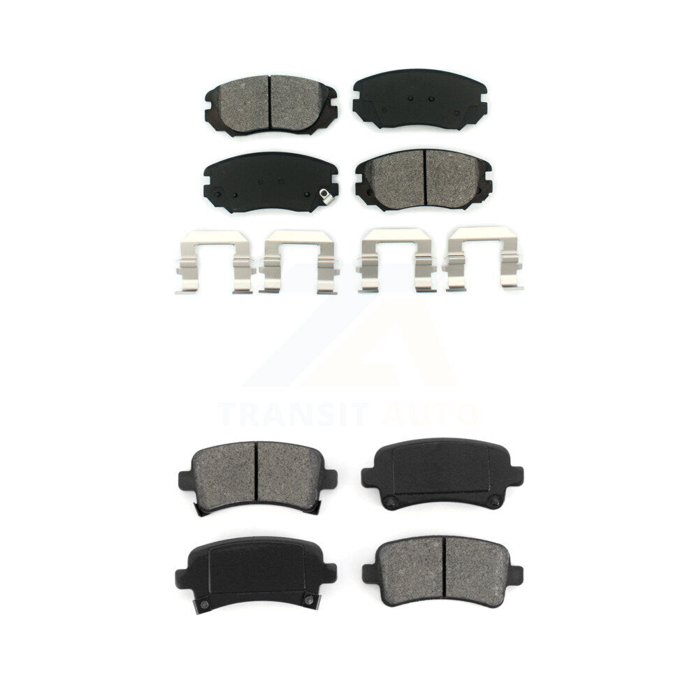 Semi-Metallic Brake Pads Front Rear Kit For Chevrolet Buick Malibu Impala Regal