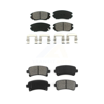 Semi-Metallic Brake Pads Front Rear Kit For Chevrolet Buick Malibu Impala Regal
