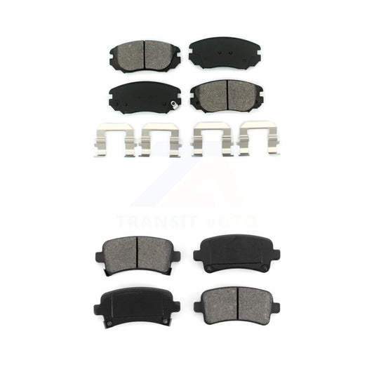 Semi-Metallic Brake Pads Front Rear Kit For Chevrolet Buick Malibu Impala Regal