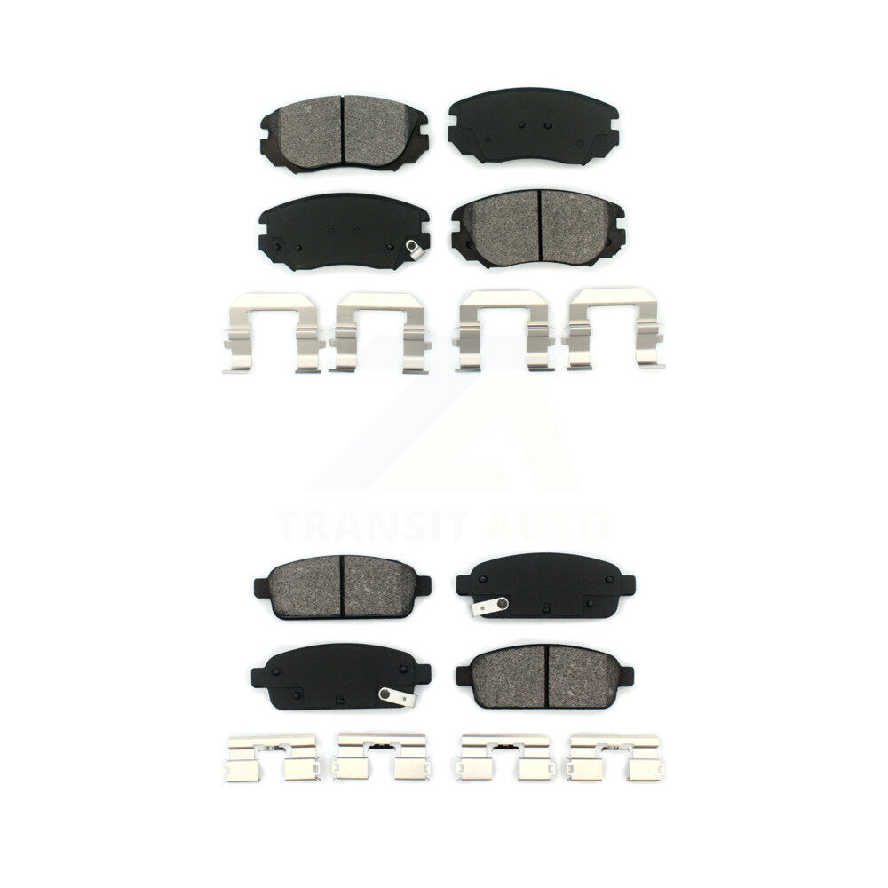 Semi-Metallic Brake Pads Front Rear Kit For Cadillac ELR Buick Cascada