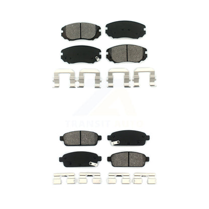 Semi-Metallic Brake Pads Front Rear Kit For Cadillac ELR Buick Cascada