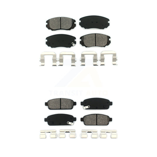 Semi-Metallic Brake Pads Front Rear Kit For Cadillac ELR Buick Cascada