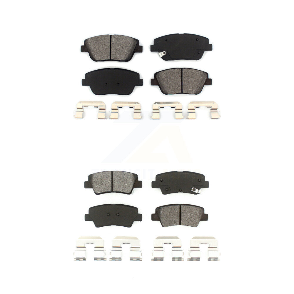 Semi-Metallic Brake Pads Front Rear Kit For Kia Optima