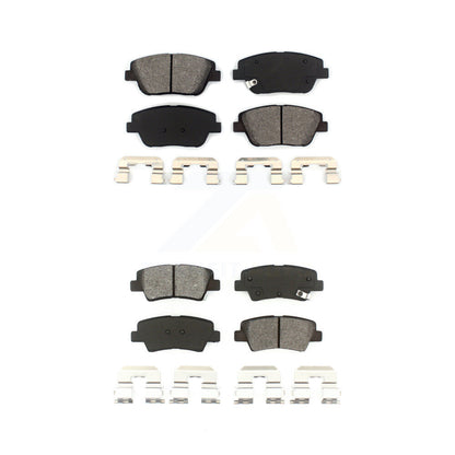 Semi-Metallic Brake Pads Front Rear Kit For Kia Optima
