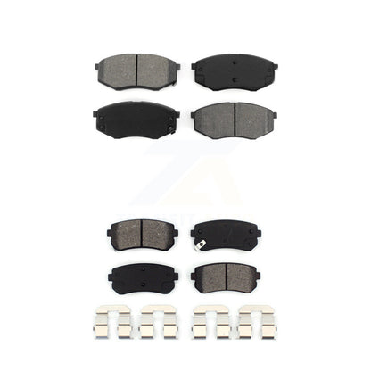 Semi-Metallic Brake Pads Front Rear Kit For Hyundai Tucson Kia Sportage FWD