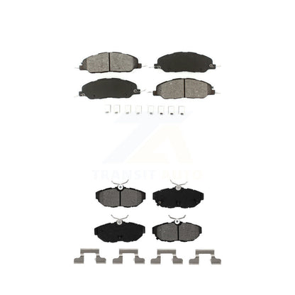 Semi-Metallic Brake Pads Front Rear Kit For Ford Mustang