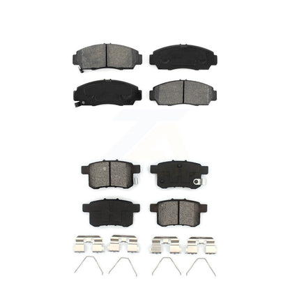 Semi-Metallic Brake Pads Front Rear Kit For Honda Accord Acura TSX