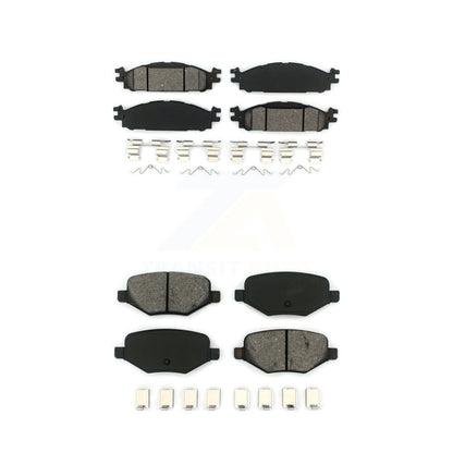 Semi-Metallic Brake Pad Front Rear Kit For Ford Explorer Flex Taurus Lincoln MKT