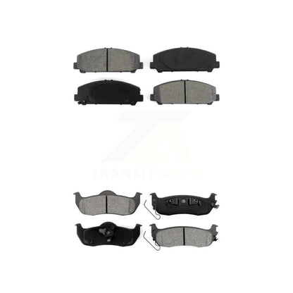 Semi-Metallic Brake Pads Front Rear Kit For Nissan TITAN Armada INFINITI QX56