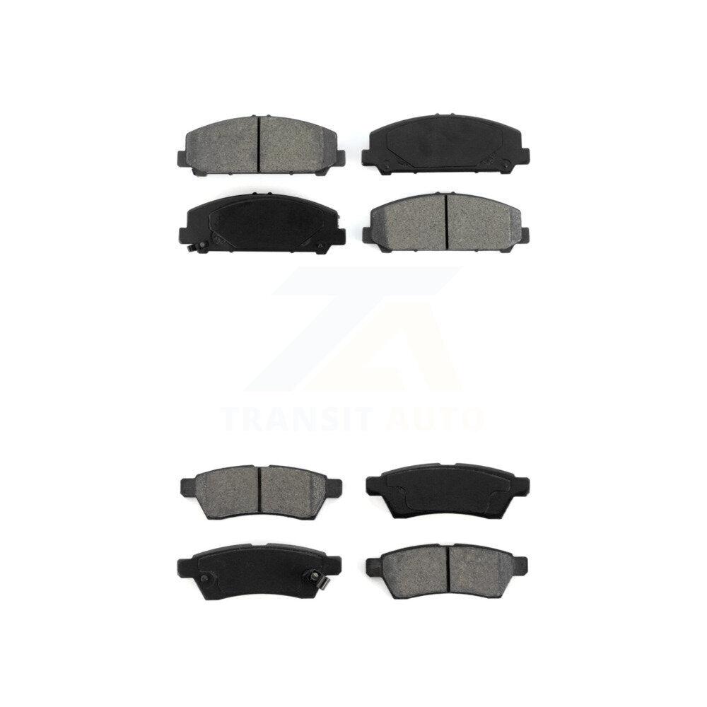 Semi-Metallic Brake Pads Front Rear Kit For Suzuki Equator