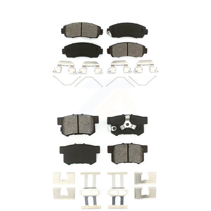 Semi-Metallic Brake Pads Front Rear Kit For Honda CR-V Crosstour Accord